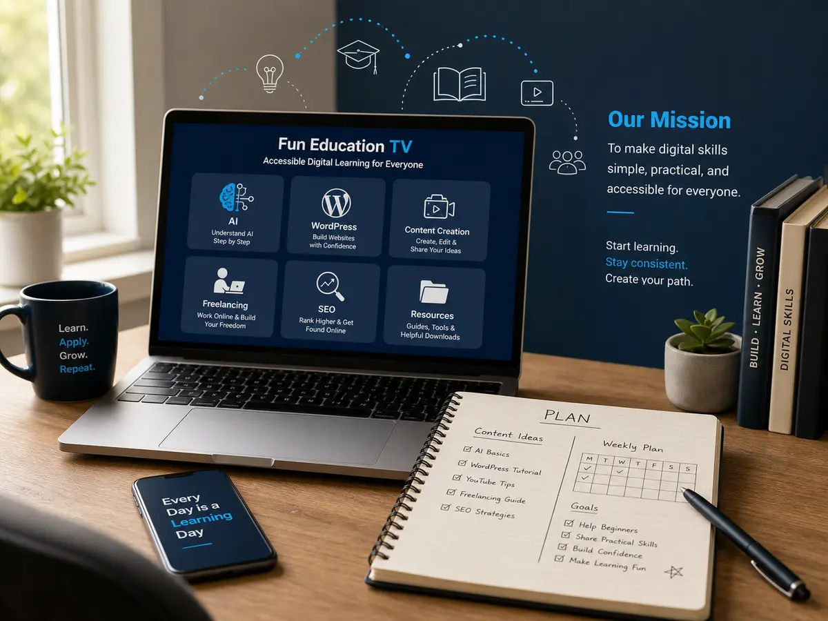 Accessible digital skills learning mission of Fun Education TV