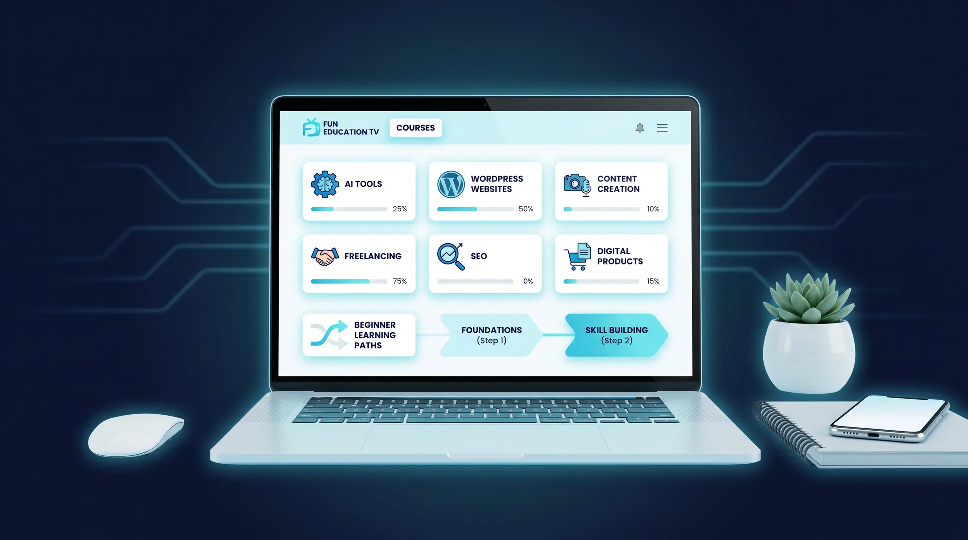 Free digital skills courses and learning paths for beginners