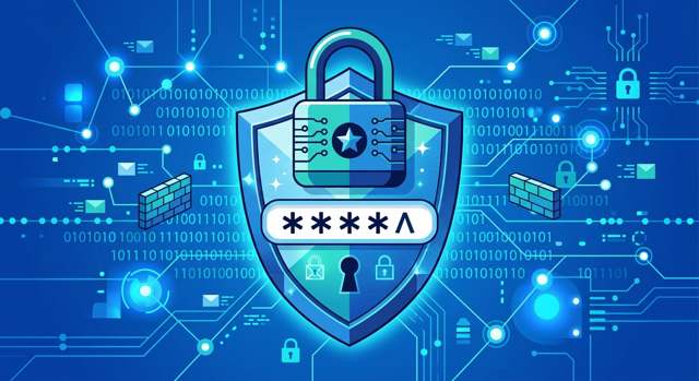 Secure padlock and password protection